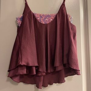 Free people glittery tank